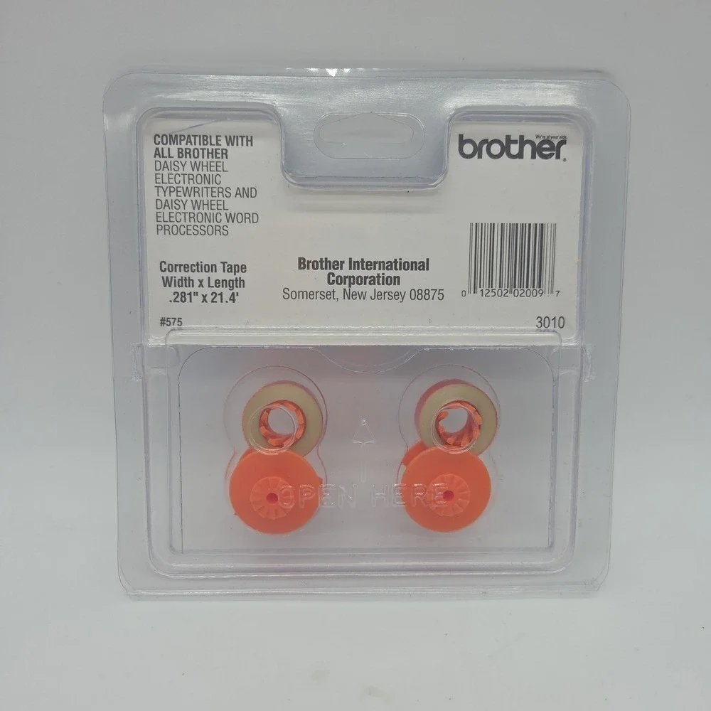 Brother 3010 Two Spool Lift-off Correction Tape 2 Pack BRT3010 Tapes Printer